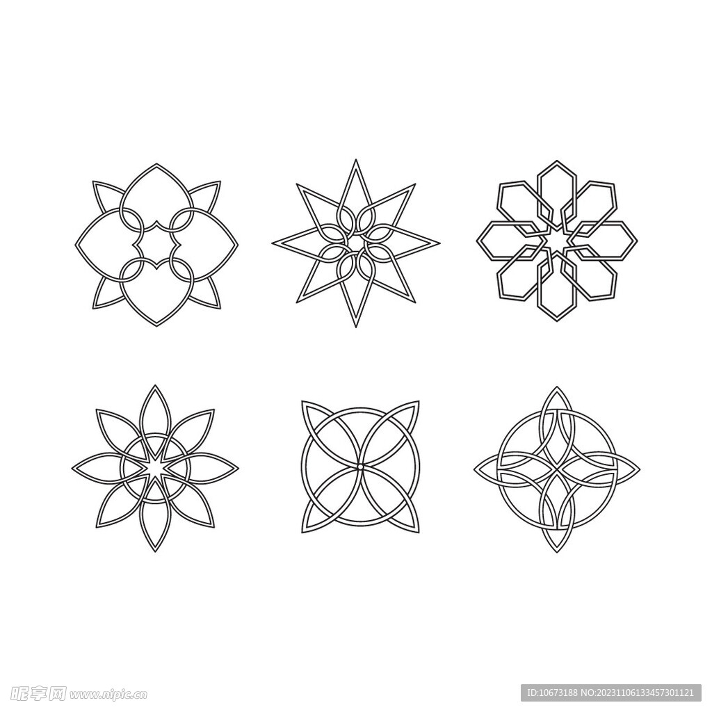 抽象几何花纹