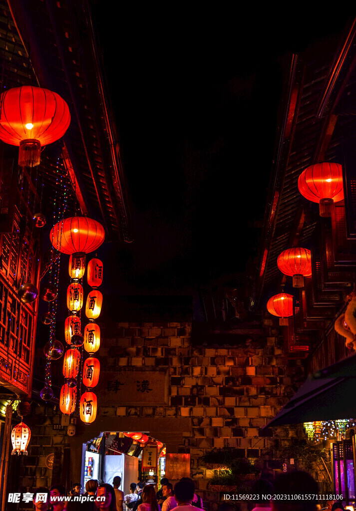 成都锦里夜景