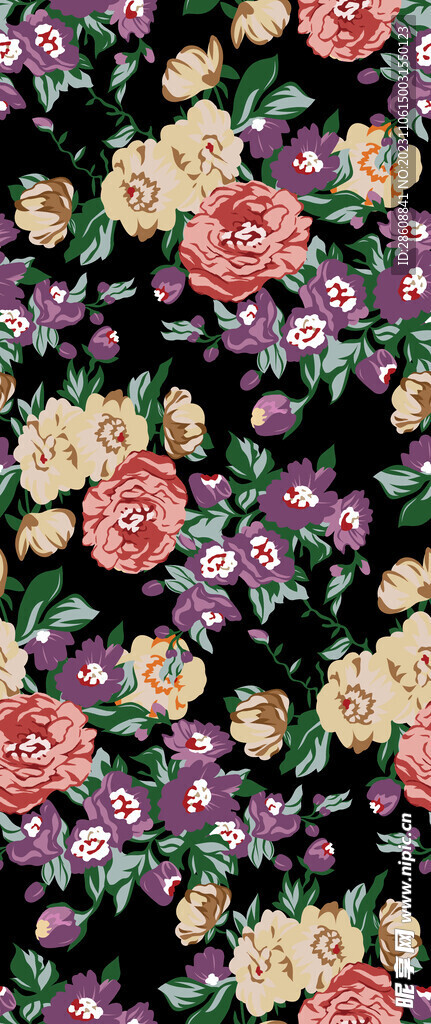 色块花型