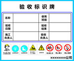 验收标识牌