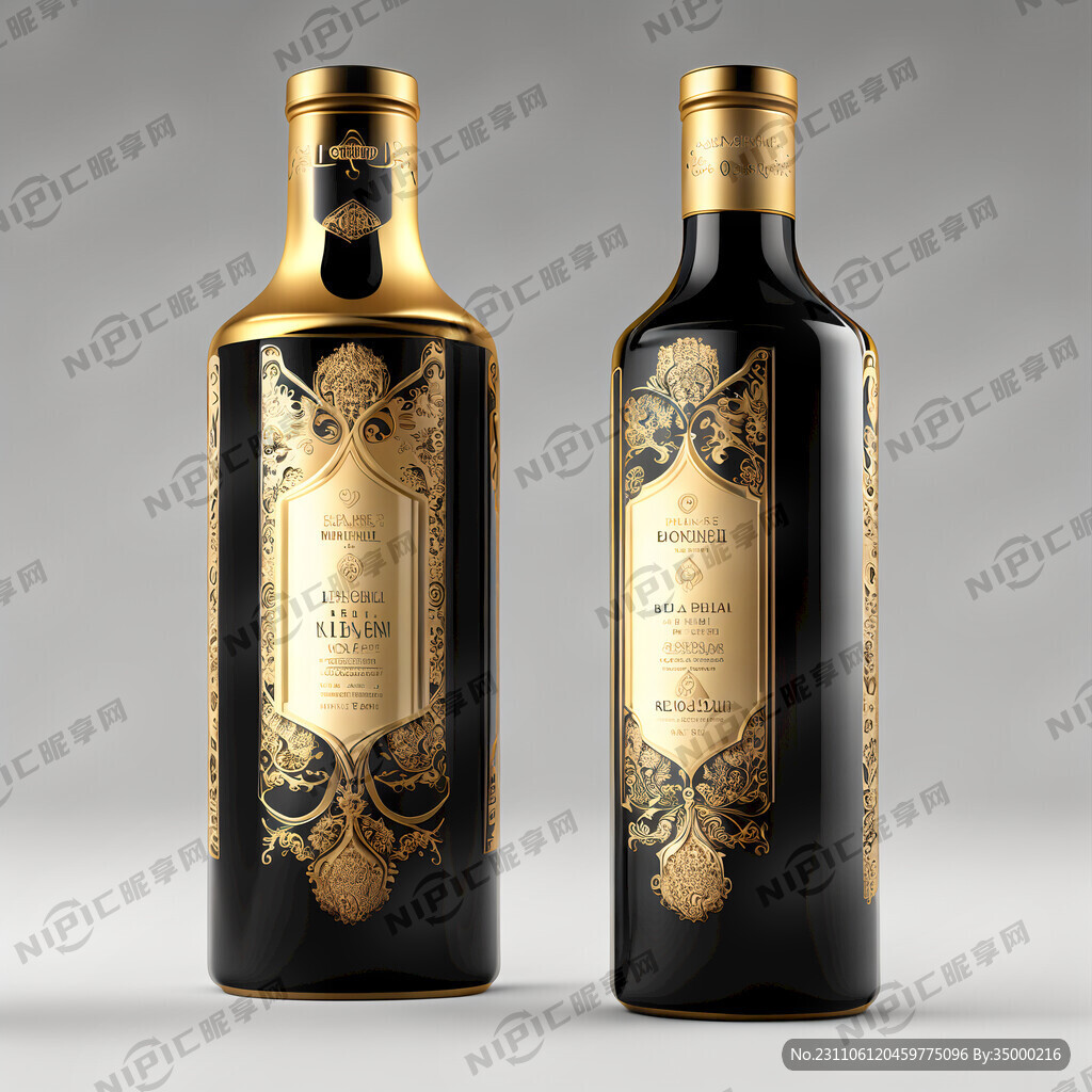 黑金白酒包装高档