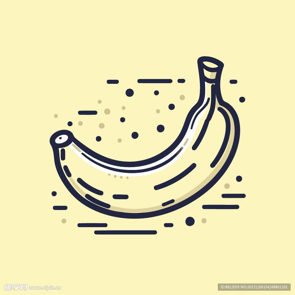 创意香蕉扁平设计