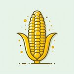 玉米扁平插画