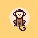 创意猴子标志设计