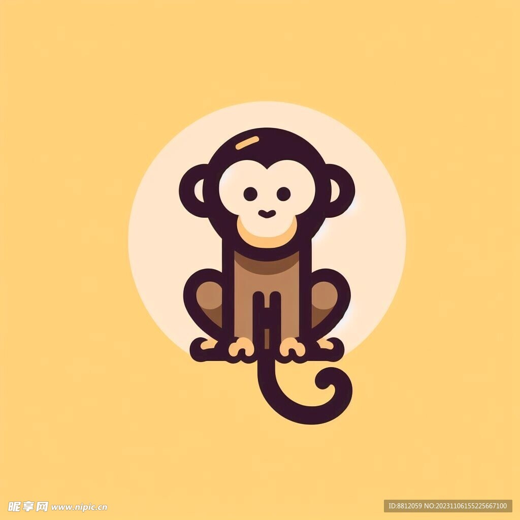 创意猴子标志设计
