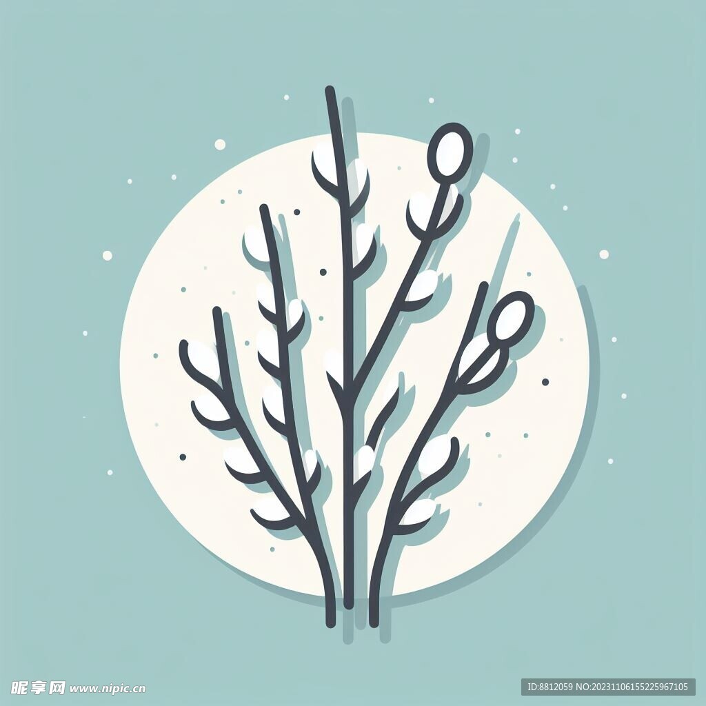 创意抽象植物