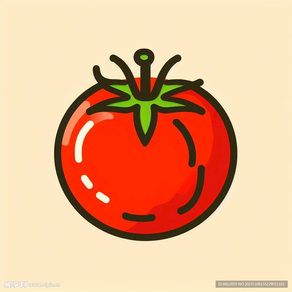 番茄西红柿元素设计