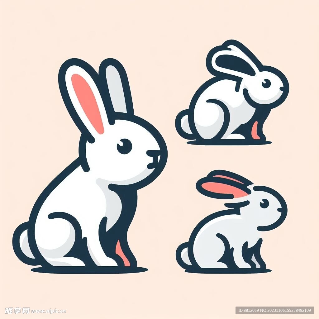 兔子卡通元素