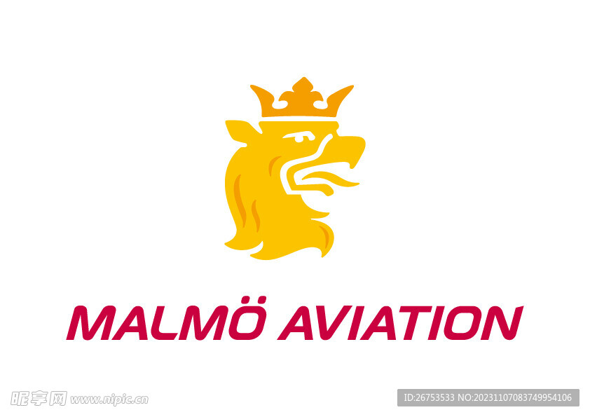 瑞典马尔默航空 LOGO 标志
