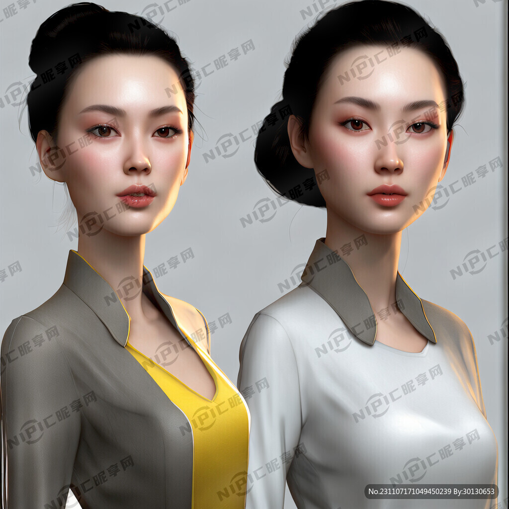 现代女性三视图