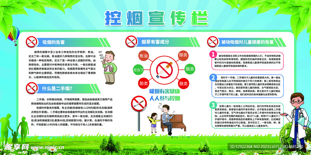 控烟宣传栏