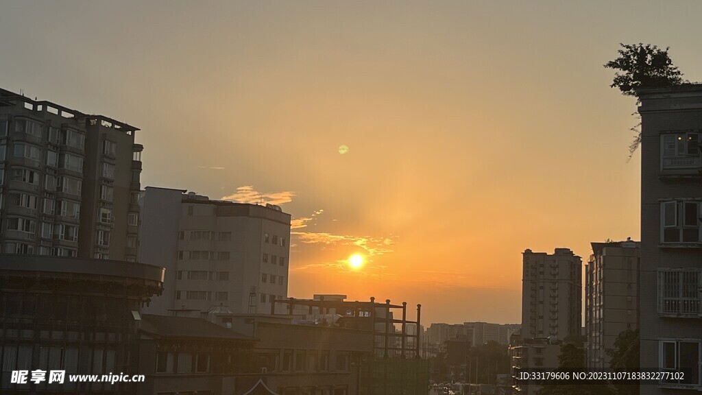 夕阳 天空