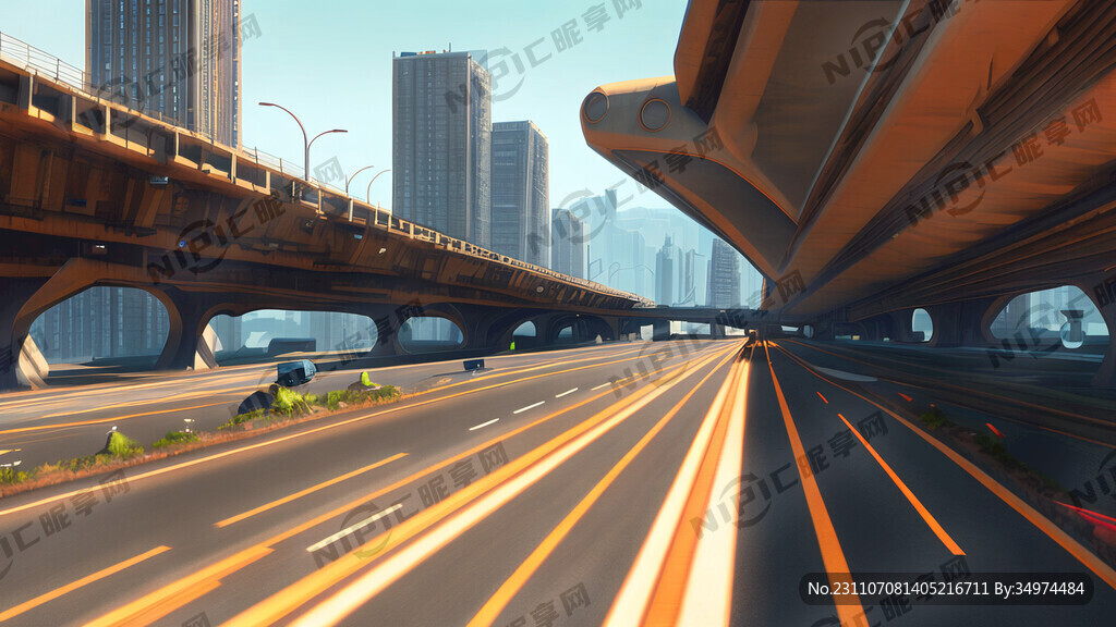 重卡 公路 科幻元素 高级感