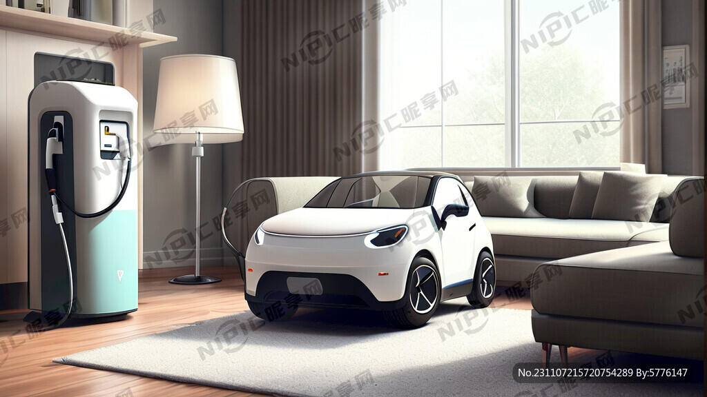 电动车在客厅充电