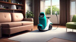 共享电动车在客厅充电的现实照片