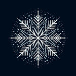 雪花抽象矢量标志