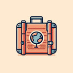 创意旅行卡通扁平