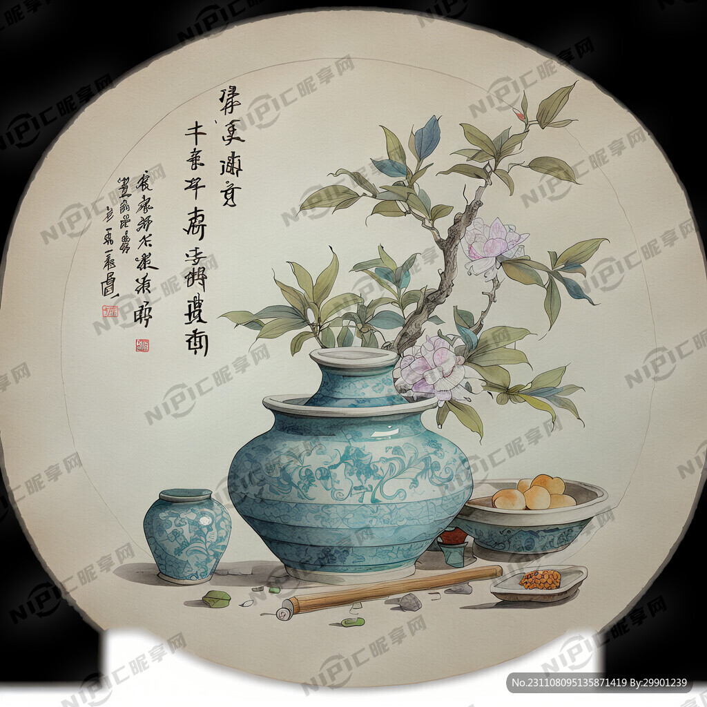 新石器 生活生产 线描