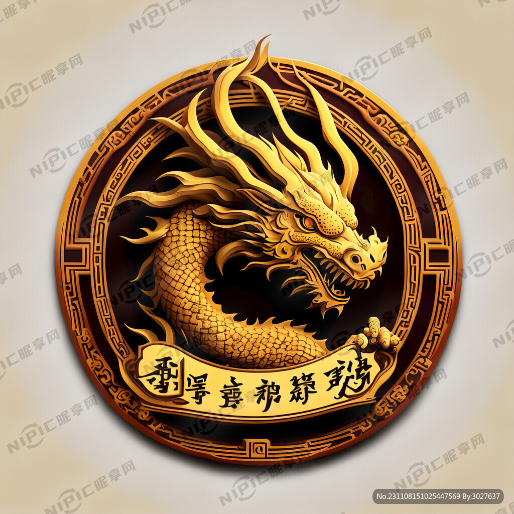 专供黄家贡茶的龙型标志 