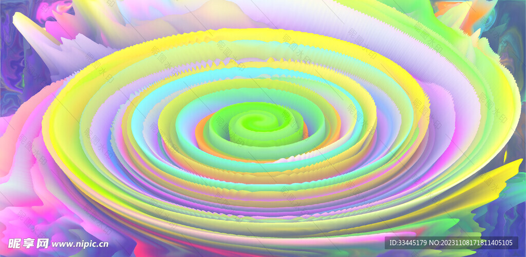 3D炸裂海报彩色旋涡图片