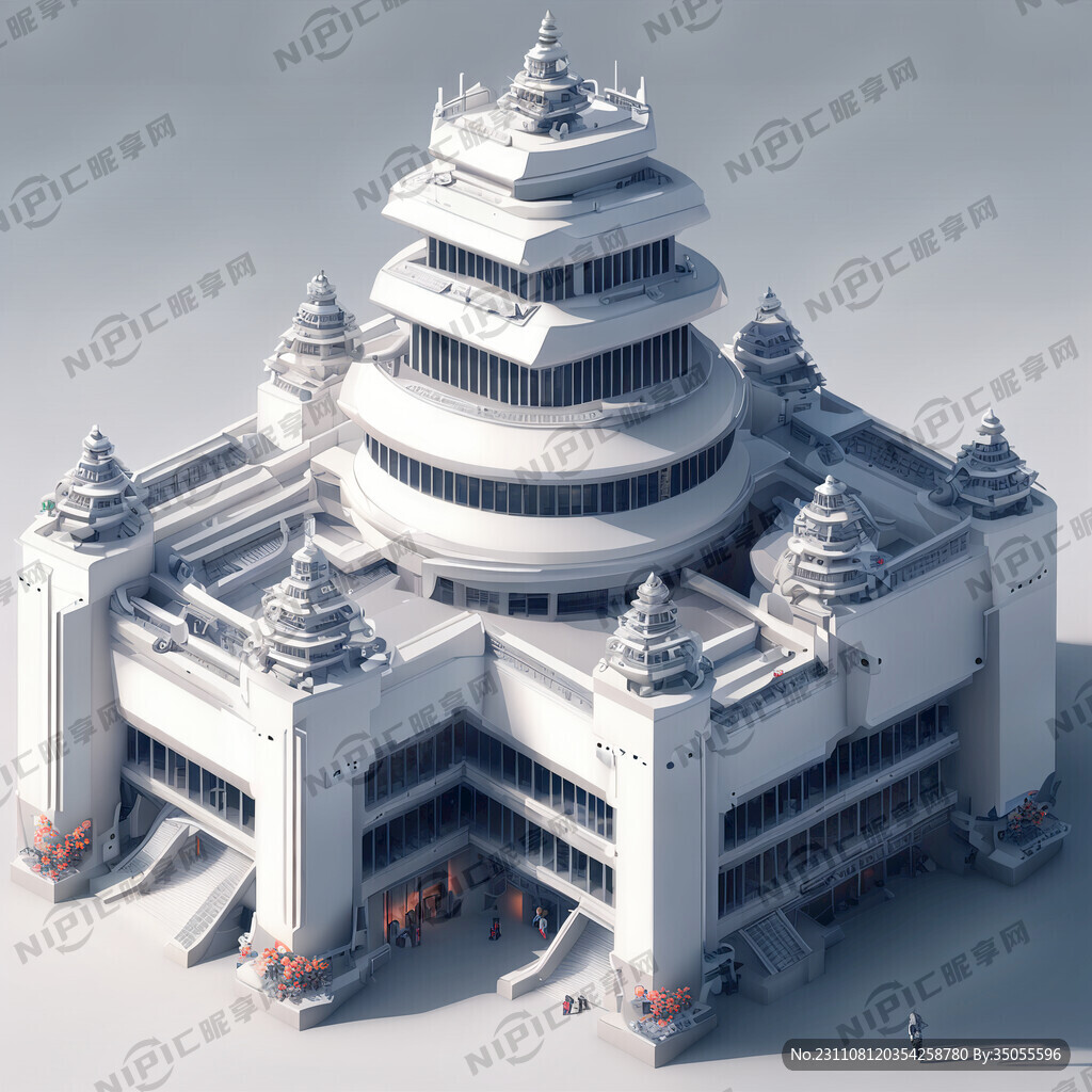 3D 时尚 活力 建筑 科技感