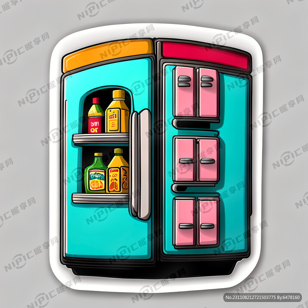 澳门地标冰箱贴 卡通 简约画