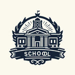 创意学校建筑标志设计