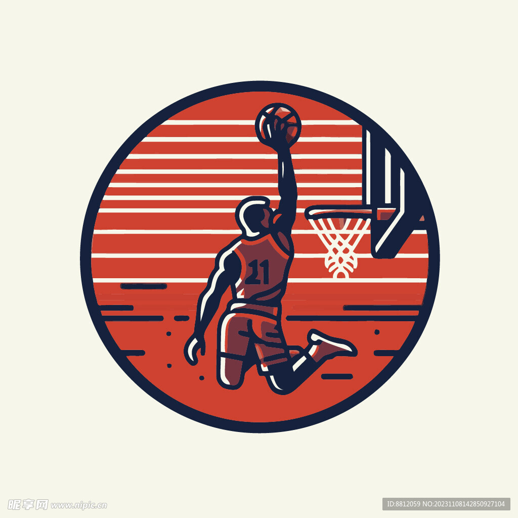 篮球运动标志设计