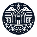 创意学校建筑剪影