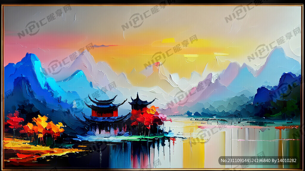 抽象 油画 艺术