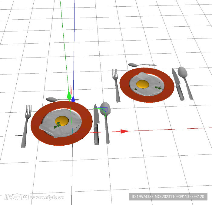 C4D模型 煎蛋