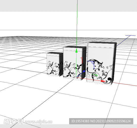 C4D模型 茶叶罐子