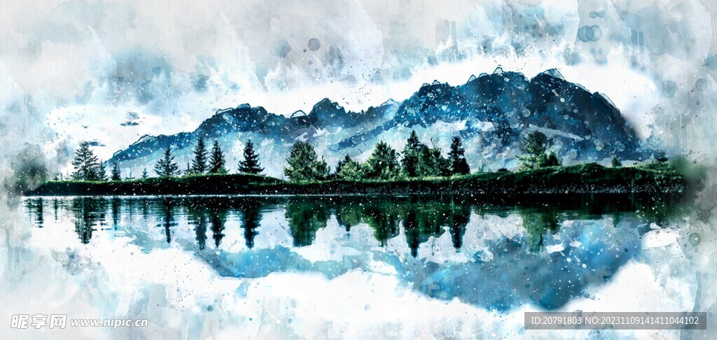 水彩风景画