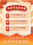 年货节会员福利粉丝专享积分主图