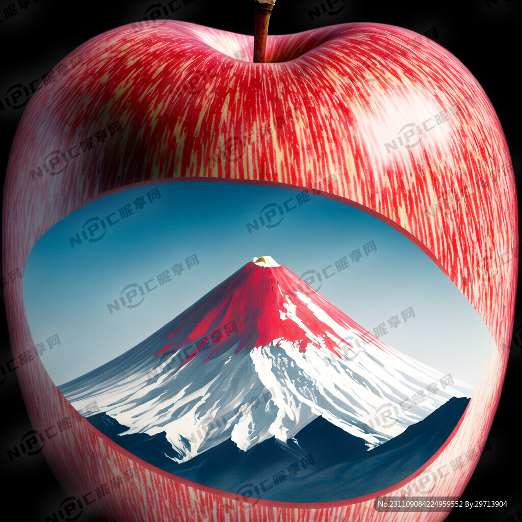 洛川红富士苹果 条纹红 照片