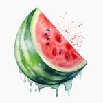 西瓜插画