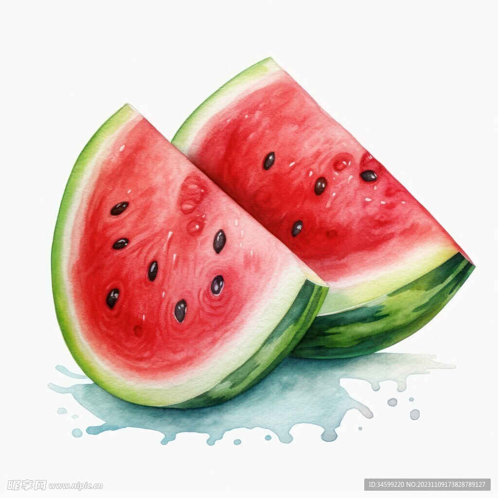 西瓜插画