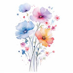 写意水彩花卉图片