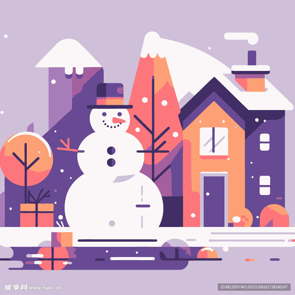 雪人卡通设计