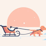 狗拉雪橇创意设计