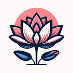 荷花简约插画