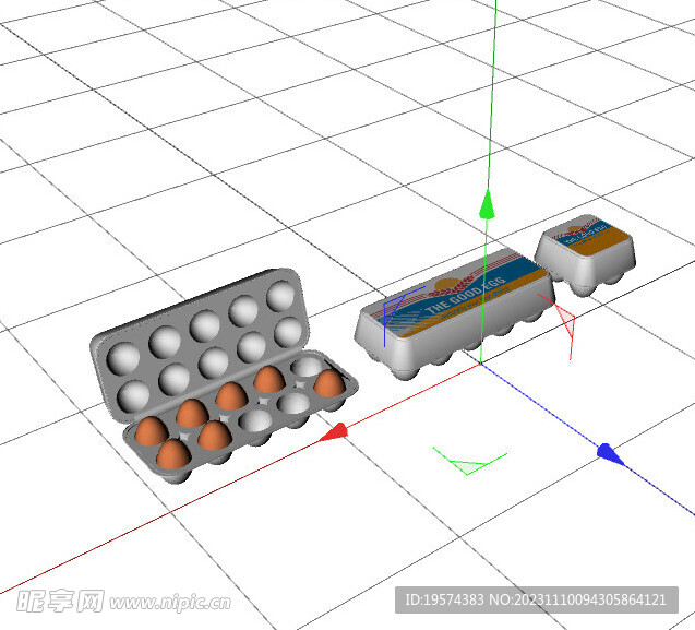 C4D模型 蛋   
