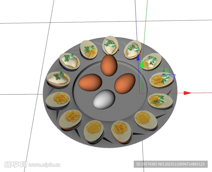 C4D模型 蛋  