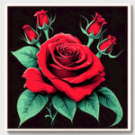 板画 玫瑰，玫瑰红色 矢量