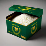 五常大米3公斤装包装礼盒，绿色有机，欧盟认证，米中黄金，巴拿马金奖
