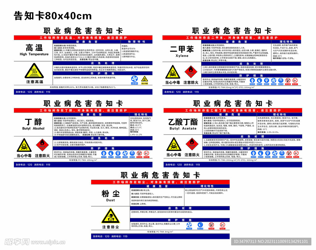 职业病危害告知卡