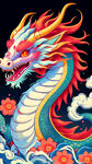 龙年 拟人卡通龙 生肖 春节素材 龙年卡通形象 龙年形象 龙年插画 龙插画 龙年海报 龙年海报素材 龙年贺卡 贺卡 明信片 手机壳图案 笔记本 本命年抱枕 国潮龙年插画 龙年国潮插画 手机壳 红包封面 台历挂历 设计