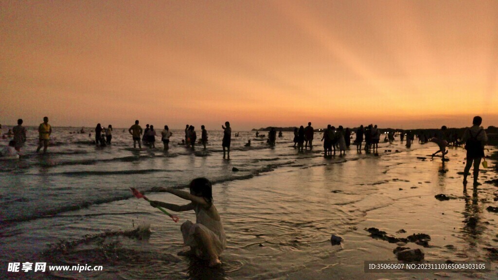 海边夕阳