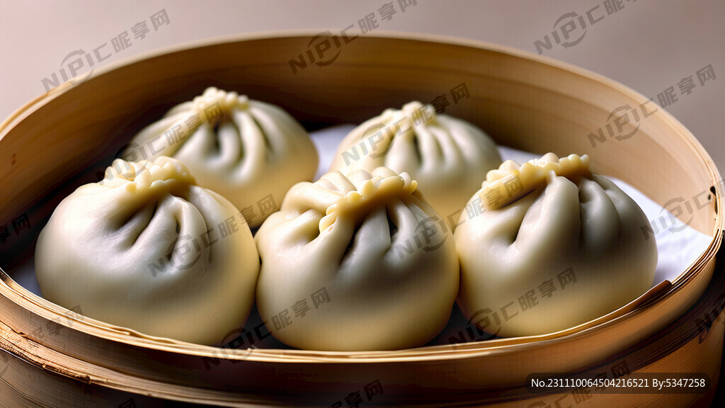 传统的小朋友包包子的图片