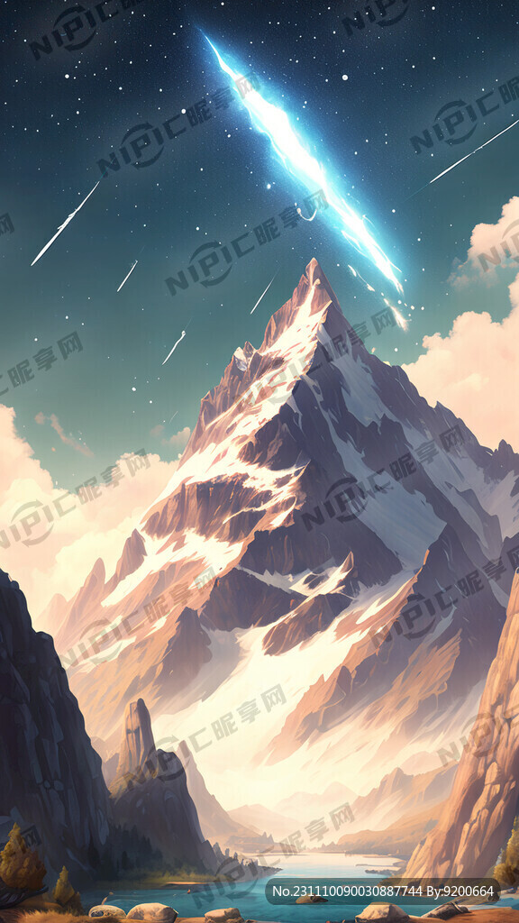 山泉  流星